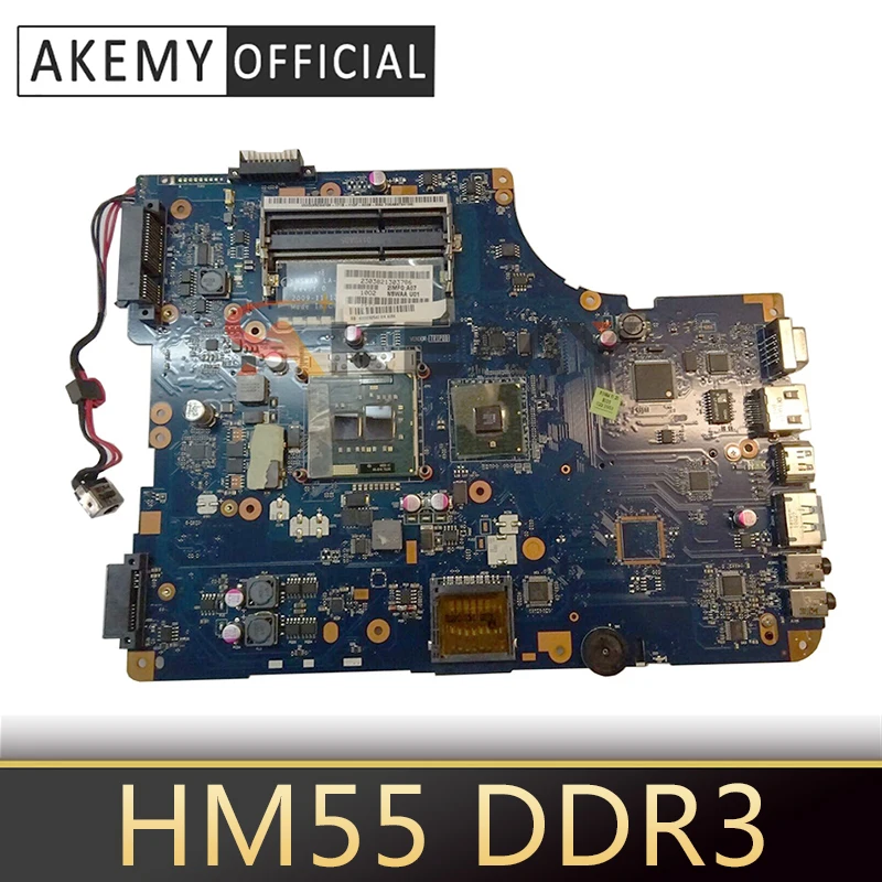 

Akemy For Toshiba Satellite L500 L550 Laptop Motherboard 15.6 inch HM55 DDR3 K000092540 NSWAA LA-5321P Free cpu