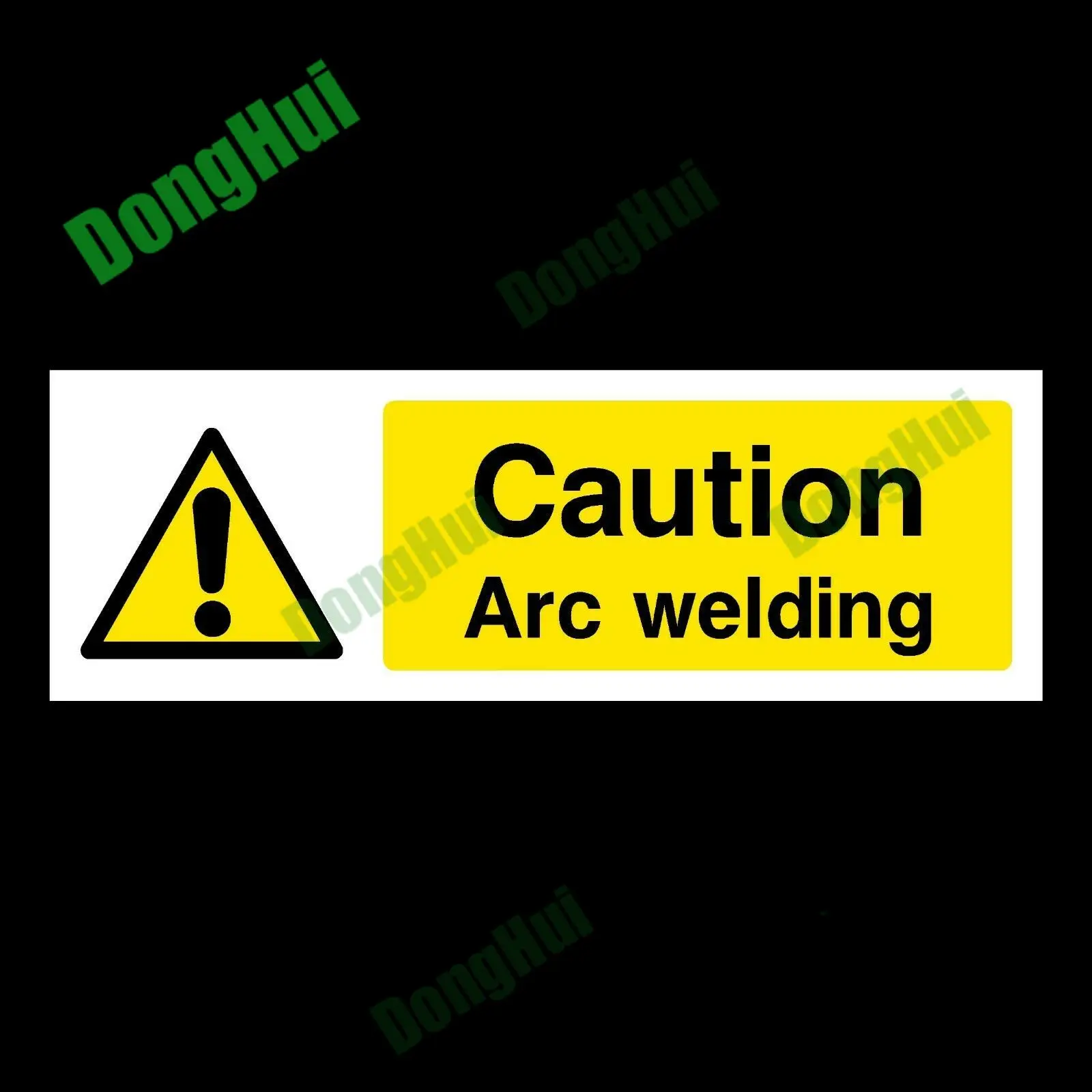 Caution Arc Welding Warning Danger Plastic Sign OR Sticker PVC Waterproof Car Sticker Car Window Decal Maintenance Workshops