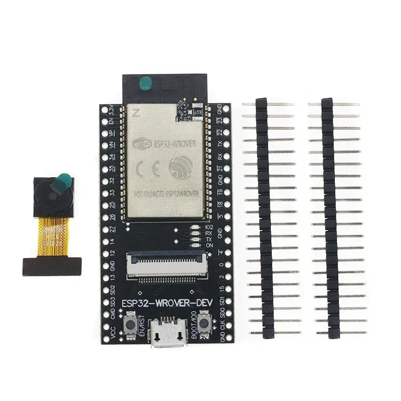 Фото Плата разработки ESP32 CAM ESP32-WROVER-DEV CH340C с модулем Wi-Fi и камерой OV2640 ESP32-CAM ESP32-WROVER №1