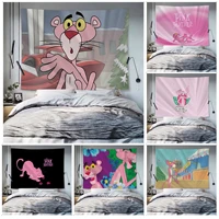 cartoon pink animals colorful tapestry wall hanging hanging tarot hippie wall rugs dorm cheap hippie wall hanging