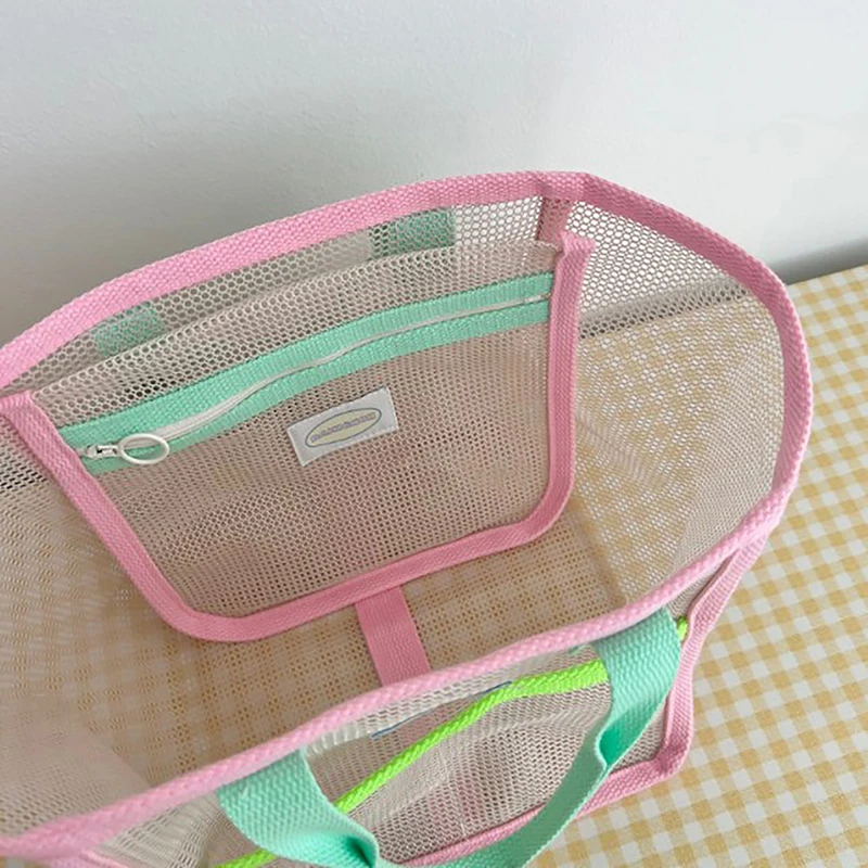 Портативная сетчатая пляжная сумка водонепроницаемая прозрачная дорожная для