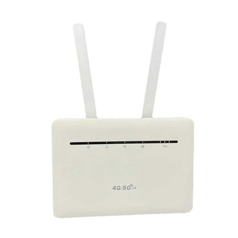 1Set B535 4G Wifi Router 4G Wireless Router With SIM Card Slot Built-In Battery Supports External Antenna White EU Plug