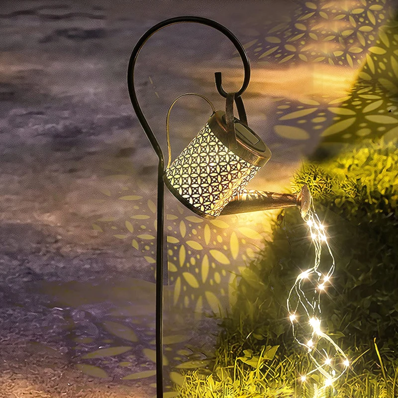 

Solar LED Watering Can Light Garden Lawn Lamps Kettle Lantern Waterproof Landscape Lighting Outdoor Decorations for Garden Yard.