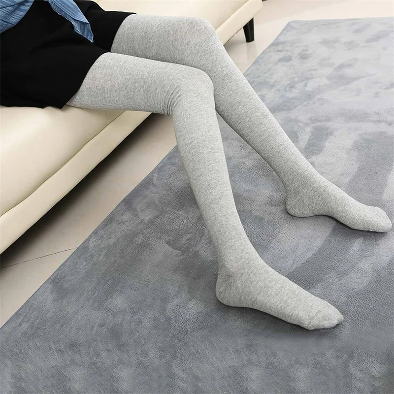 

New Socks Women Cotton Thigh High Over the Knee Stockings for Ladies Girls Warm 80cm Super Long Stocking Sexy Medias