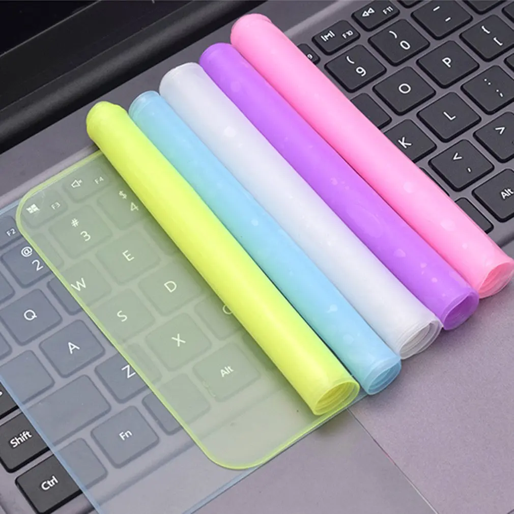 

Universal Laptop Cover Keyboard Skin Dustproof Waterproof Soft Silicone Protector Generic for Macbook 15-17 inch