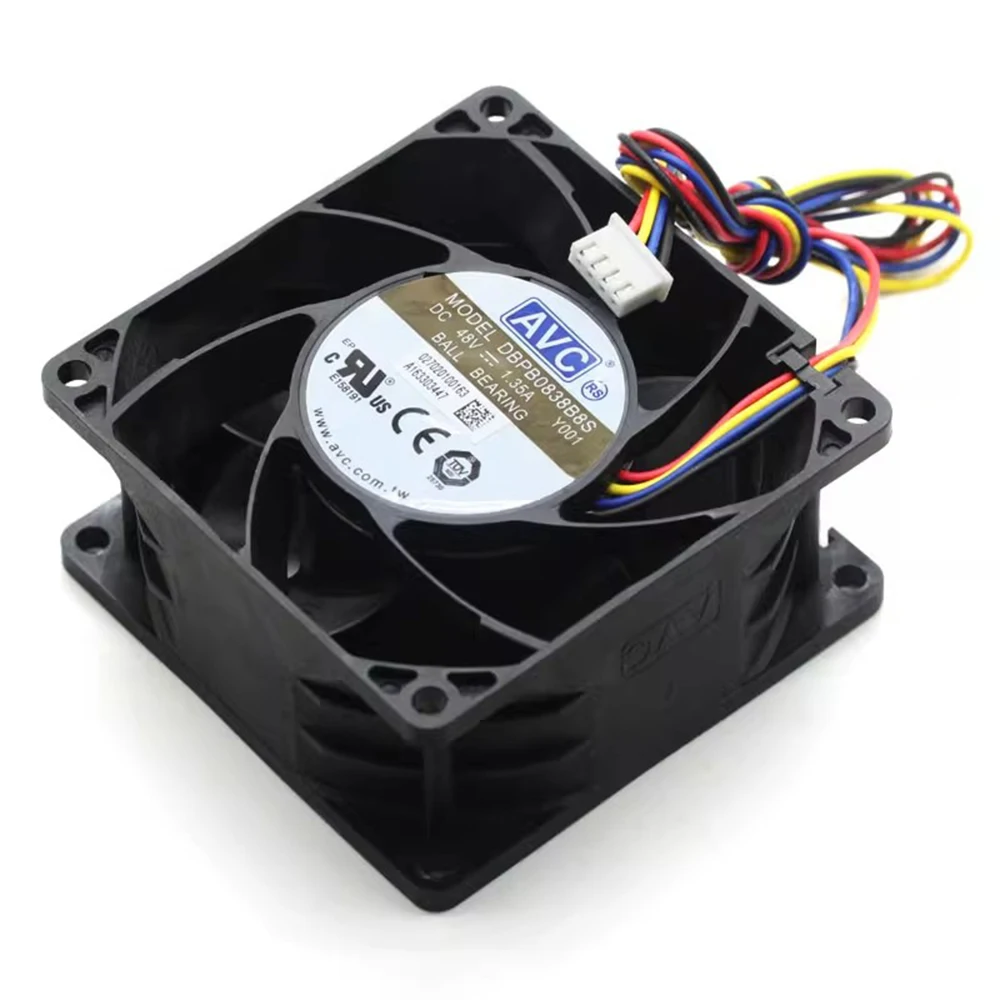 Оригинальный 4-проводной ШИМ-вентилятор AVC DBPB0838B8S 48 В 8038 а 8 см с высоким объемом