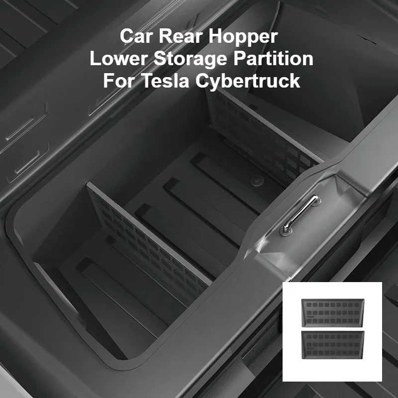Задний банпер автомобиля нижняя перегородка для хранения Tesla Cybertruck 2024-2025 заднего