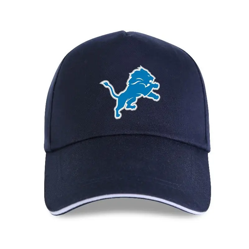 

New Detroit Lions Team Logo Core Baseball cap Black Mens