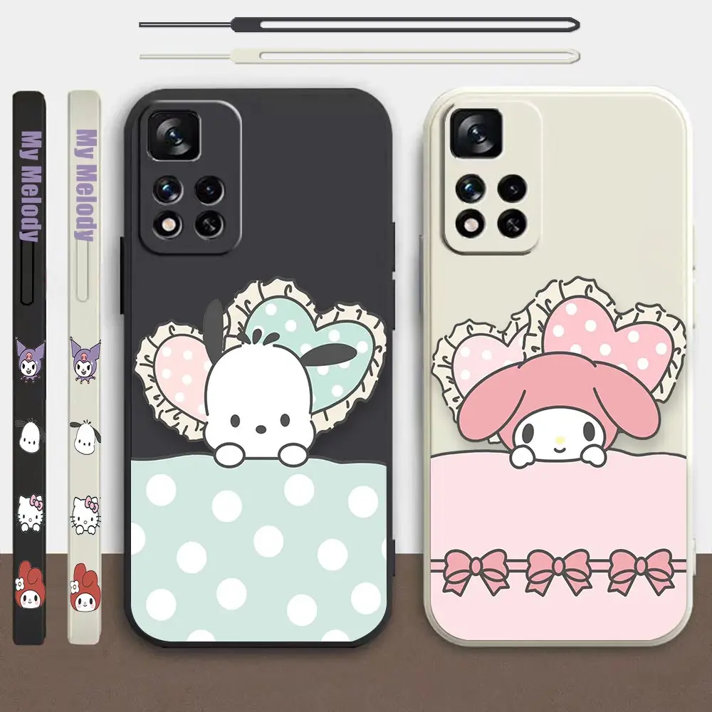 

Pochacco Melody My Melody Anime Case For Redmi Note 11 11T 11S 10 10T 10S 9 9T 9S 8 7 7S 6 5 4 4X Pro Max Lite 4G 5G Cover Funda