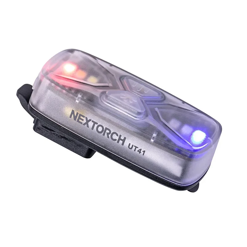 Фото Nextorch UT41 Светодиодный фонарик EDC 20 люмен Тип-C Перезаряжаемый сигнальный светильник Двойные боковые переключатели с 6 источниками света Мини-фонарик №1