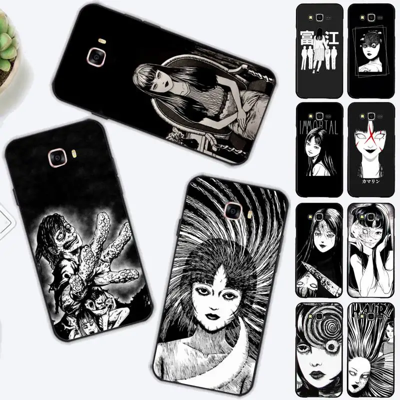 

LVTLV Japanese Horror Comic Tomie Phone Case for Samsung J 2 3 4 5 6 7 8 prime plus 2018 2017 2016 core