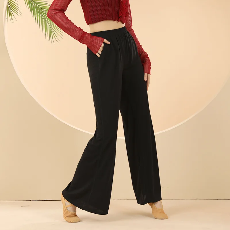 Брюки с широкими штанинами для танцев Классическая Базовая Одежда