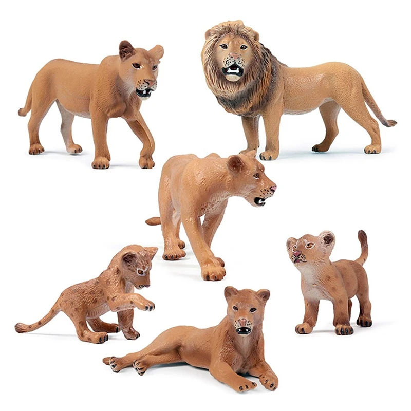 

Mini Wild Animals Statue, Birthday Party Supplies Animal Figurine Set Toys, Lion Toys Statue Birthday Gifts