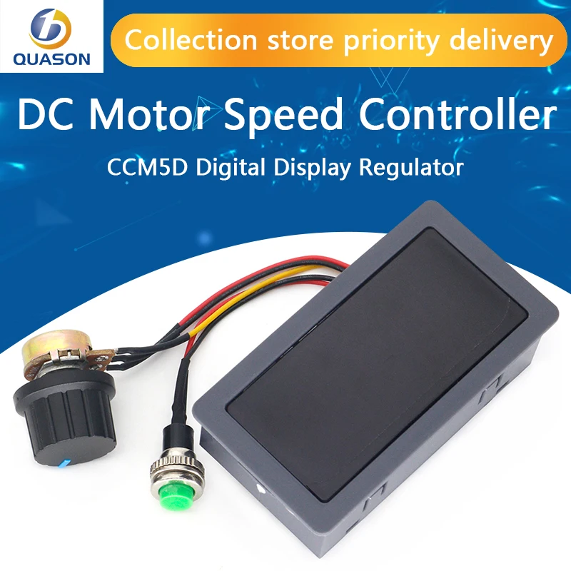

DC 6V 12V 24V 5A Adjustable PWM DC Motor Speed Controller CCM5D Digital Display Regulator LED Motor Controller Speed Regulator