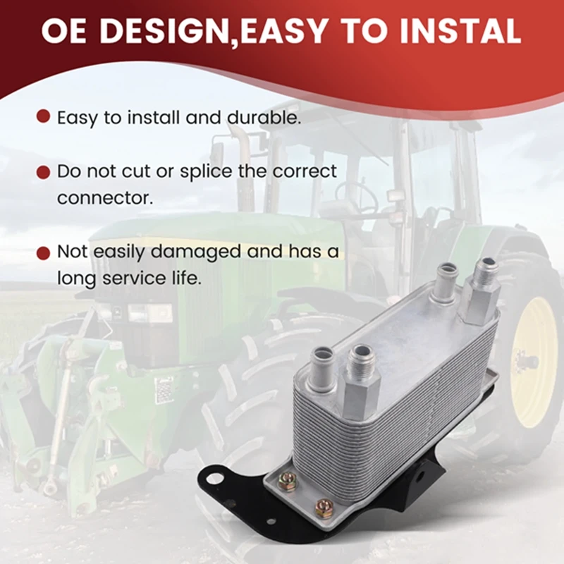 Масляный радиатор трансмиссионного масла RE201108 68004317AA для трактора John Deere 7710 7810 315SJ