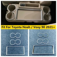 3pc car accessories interior for toyota noah voxy 90 2021 2022 central control water cup holder frame panel decor cover trim