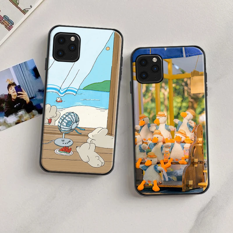 

Small Refreshing Simplicity Phone Case For iPhone 6 6S 7 8 Plus 11 12 13 Pro XS MAX 12 Mini X XR SE 2020 Funda BackCover Carcasa