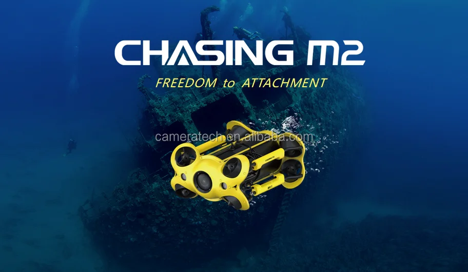 Охотничий подводный Дрон M2 RC робот rov с большой емкостью батареи 4K UHD камера и gps