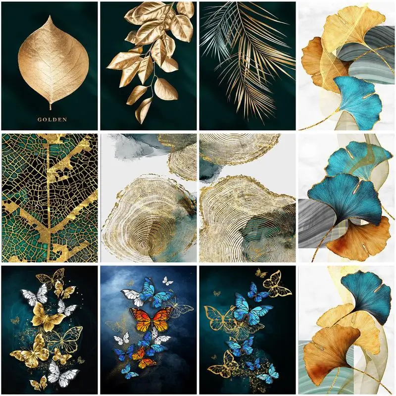 CHENISTORY Раскраска по номерам Бабочка для взрослых DIY рамка картина Красочные