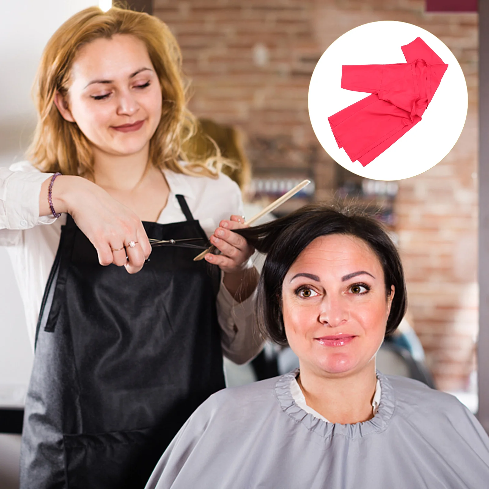 

Salon Cape Hair Smock Gown Barber Robe Stylist Client Apronhaircut Hairdressing Capes Hairdresser Smocks Cutting Color Robes Spa