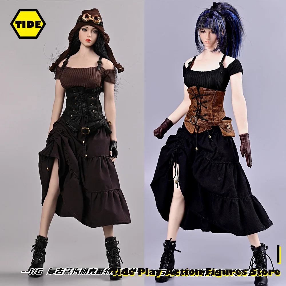 SA Toys SA012, масштаб 1/6, женская одежда, искусственная кожа, винтажная модель в стиле стимпанк, готический стиль, для экшн-фигурки 12 дюймов