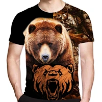 news fashion unisex 3d printed animal bear t shirt summer loose casual tee shirt harajuku tops