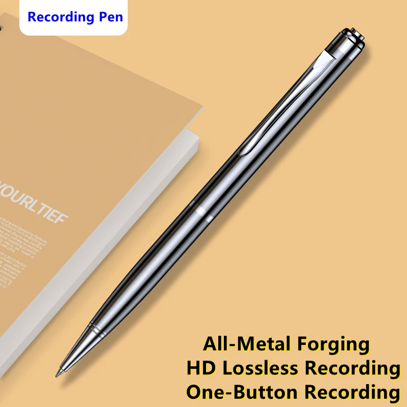 

Professional Recording Pen Portable Voice Recorder Digital Sound Record Device 20Hrs Long Time Smart Audio Dictaphones 0-128G