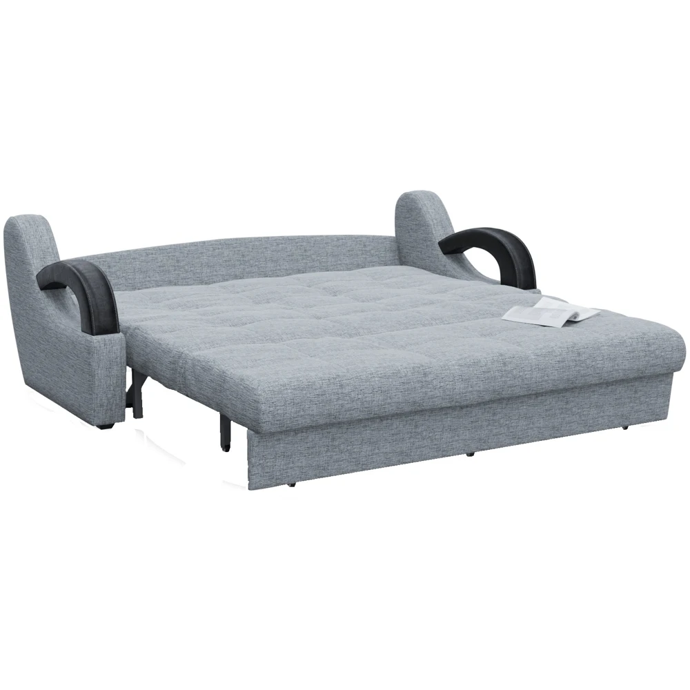 Диван прямой Смартикул Мадрид серая рогожка аккордеон | Мебель