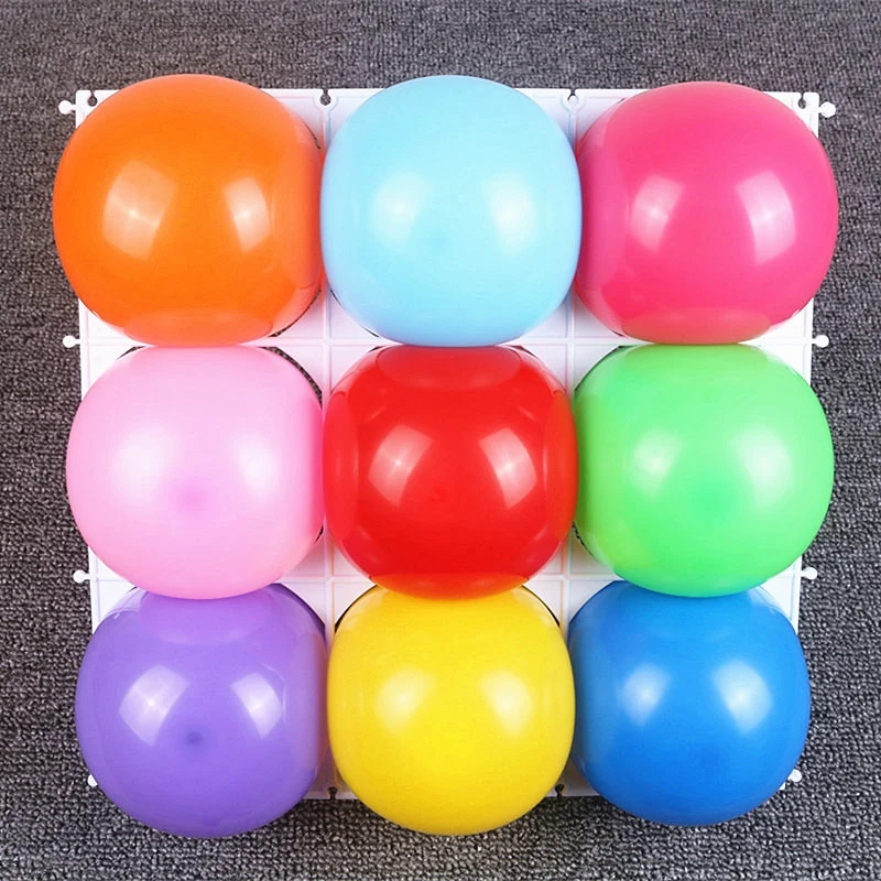 

20Pcs White Square 9 Grids Balloon Plastic Square Holder Stage Background Large Mesh Wall Decoration