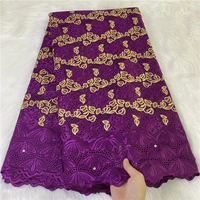 fashion african lace fabrics 2022 high quality swiss lace fabric swiss voile lace in switzerland dubai fabric with stones 2392