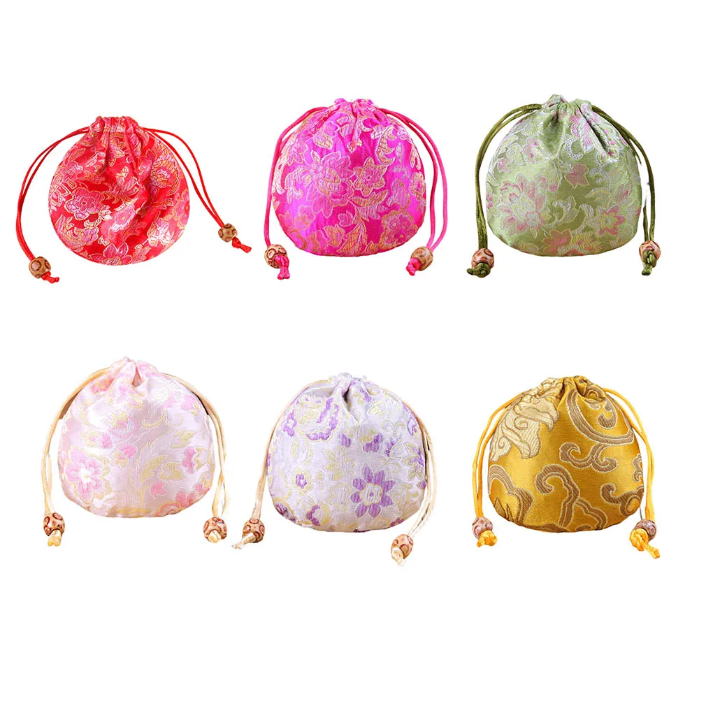 

Jewelry Drawstring Bag Breathable Chinese Style Storage Pouch Gift Wrapping