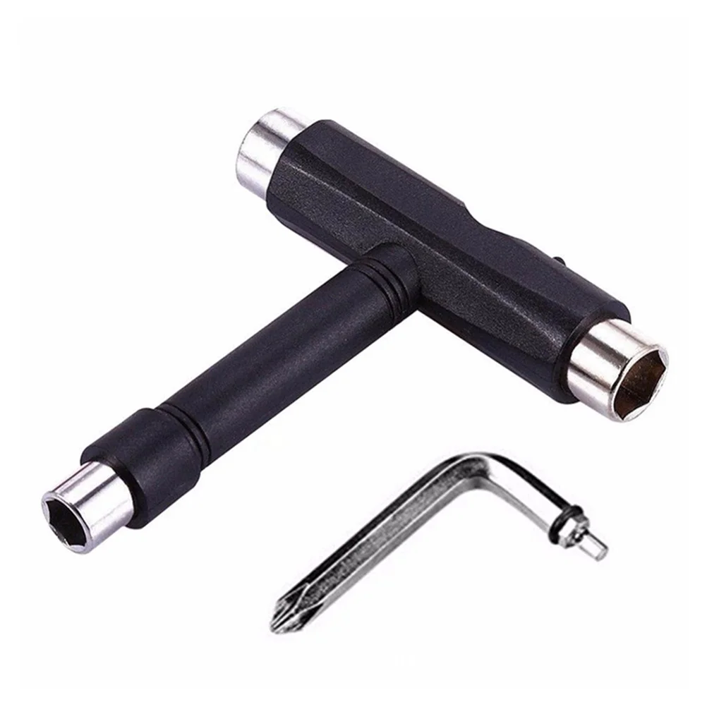 

Mini T Type Wrench Tool Roller Skateboard Repair Tool Adjusting Tool with Wrench L-type Screwdriver