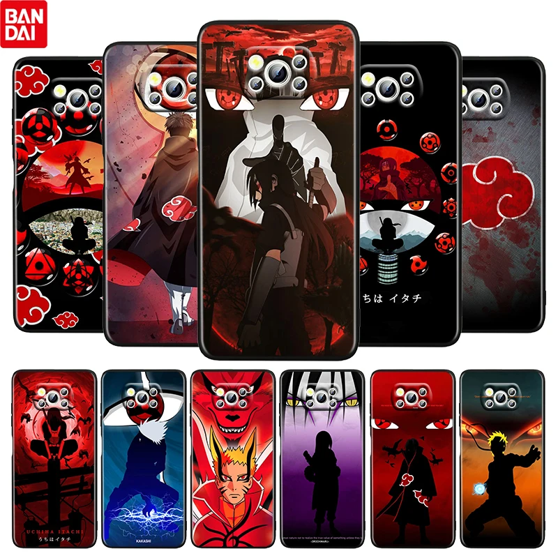 

Hot Anime Naruto Akatsuki For Xiaomi Poco M4 X3 F3 GT NFC M3 C3 M2 F2 F1 X2 Pro Mi Mix3 Silicone Black Phone Case Fundas Coque