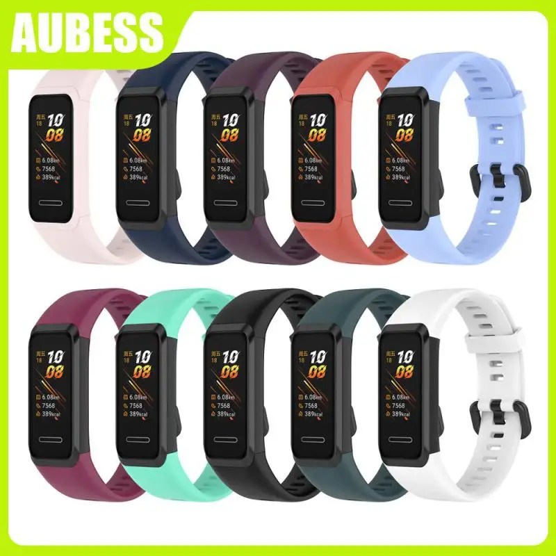 

Unisex Replacement Watchband Waterproof Sport Watchband Replacement Bands Adjustable Sweatproof Wristband For Huawei Band 4