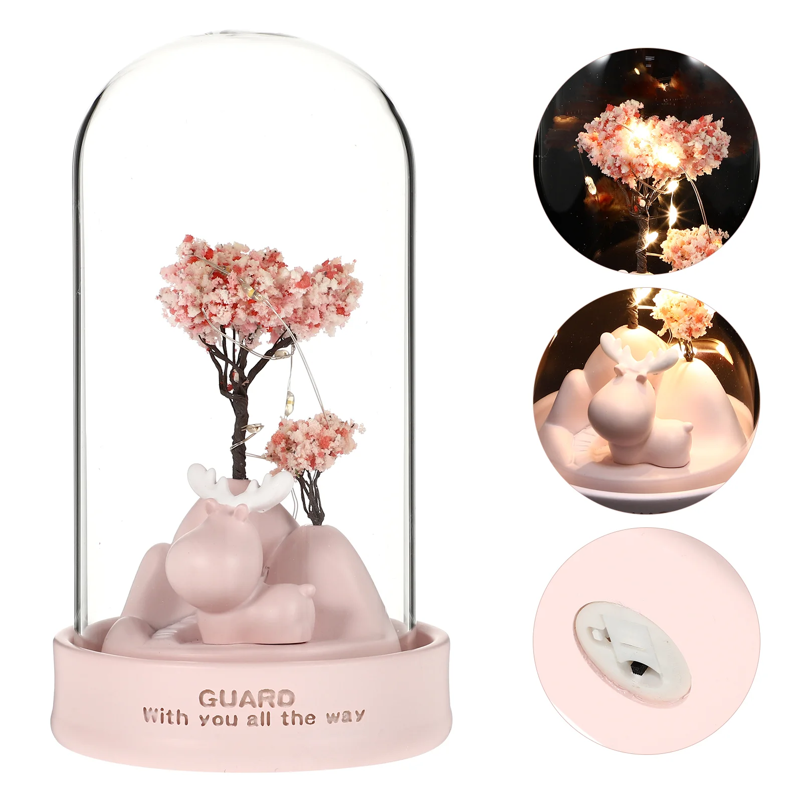 

Home Room Lamp Adornment Fun Elk Lamp Desktop Decor Creative Night Lamp
