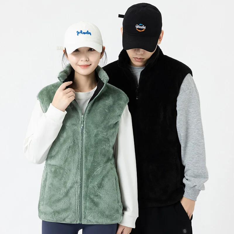 Жилет флисовый с подогревом для мужчин и женщин теплый зимний жилет Usb-подогревом