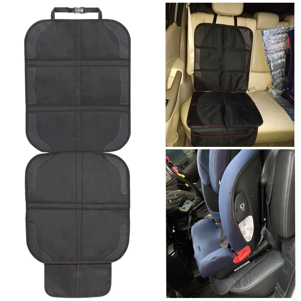 

Anti-Slip Pad Anti Scratch With Storage Bag Child Safety Seat Mat Oxford PU Leather For Baby Kids Car Seat Protective Cover