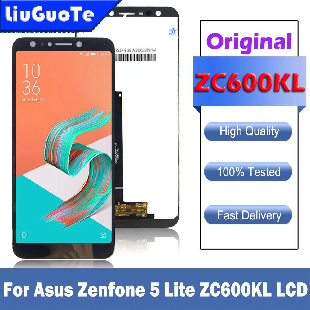ЖК-дисплей 6 0 дюйма для Asus Zenfone 5 Lite/5Q ZC600KL дисплей с сенсорным экраном и