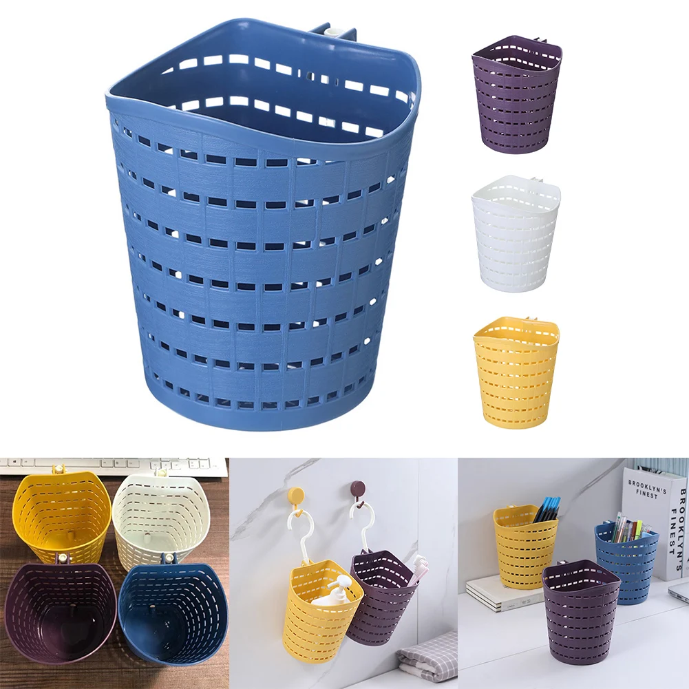 

Organiser Hamper Storage Basket Reusable Single Hook Sturdy Hanging Basket Kitchen Non-toxic Plastic Brand New