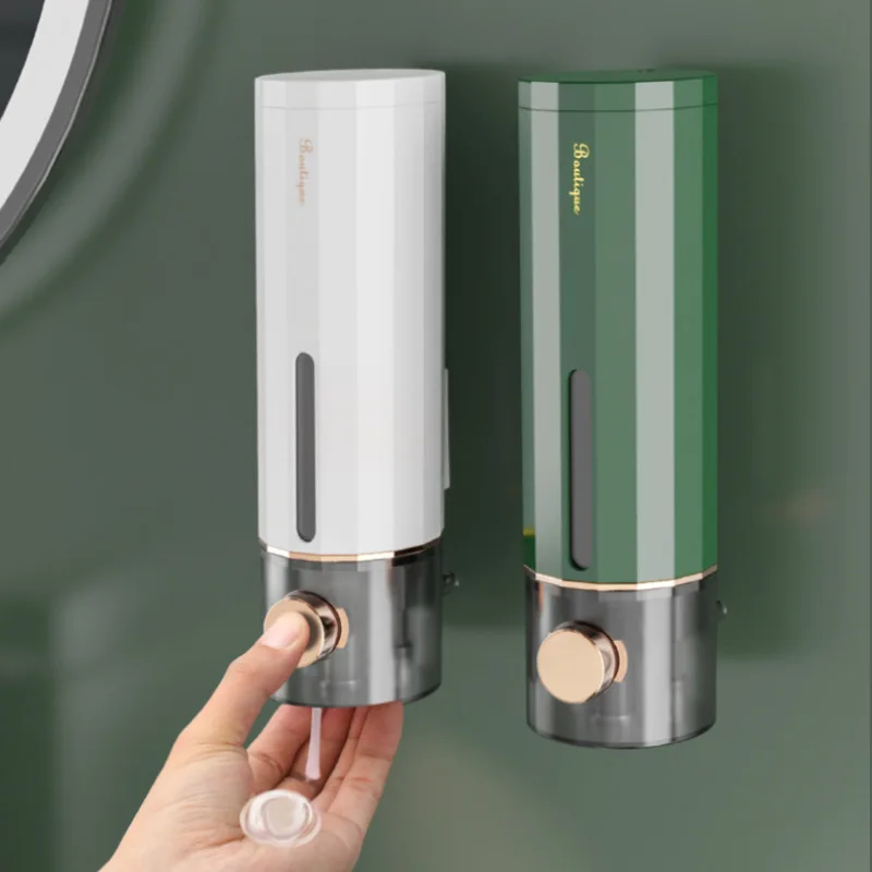 

Manual Wall Mounted Bathroom Liquid Soap Dispenser Washing Hand Sanitizer Family Hotel Shower Gel Bathroom Accessories