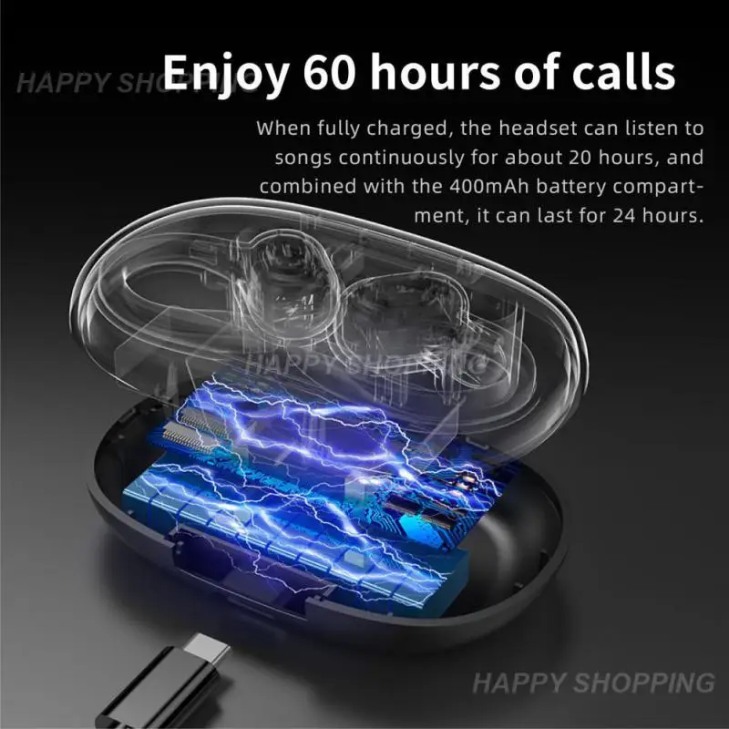 

Sports Earphones Hanging Ear Type Sports Waterproof Ear Hook Earbuds Power Display 15h Talk Time Mini Headset Ear-hook