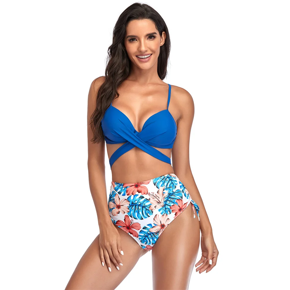 

2022 New Push Up Sexy Bikinis Swimwear Women Floral Print Bikini Sets Swimsuit Beach Wear Bathing Suit Female Biquini Two Pieces
