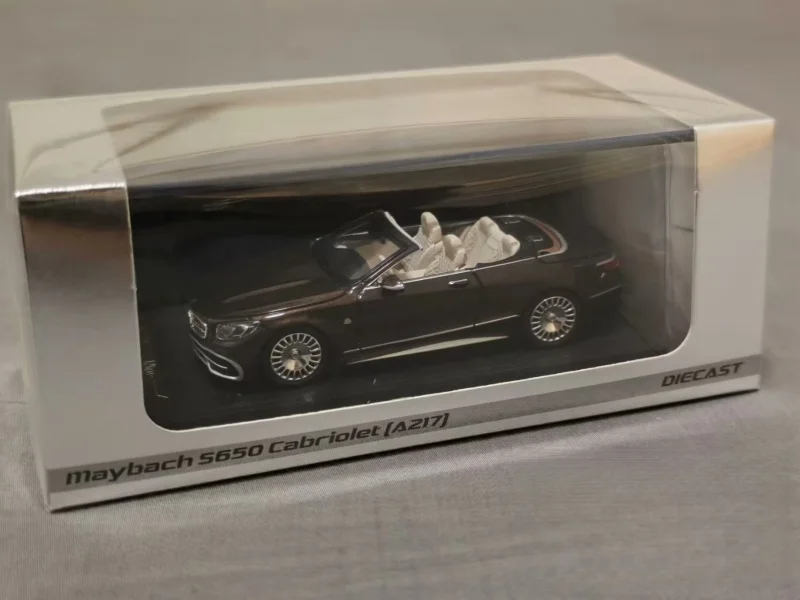 В наличии 1:64 HEC Ханчжоу, ограниченная серия Maybach S650 Cabrio, литая под давлением миниатюрная модель автомобиля из сплава, фигурка для взрослых (art.: 3920d37183741) - 3920d37183741
