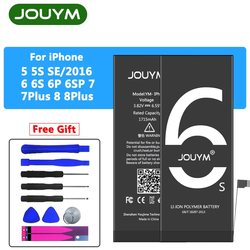 Новый аккумулятор 0 цикл для IPhone 5 фотоблесток/2016 6 6S 6SP 7 8 Plus для iPhone 6S сменный аккумулятор + набор инструментов