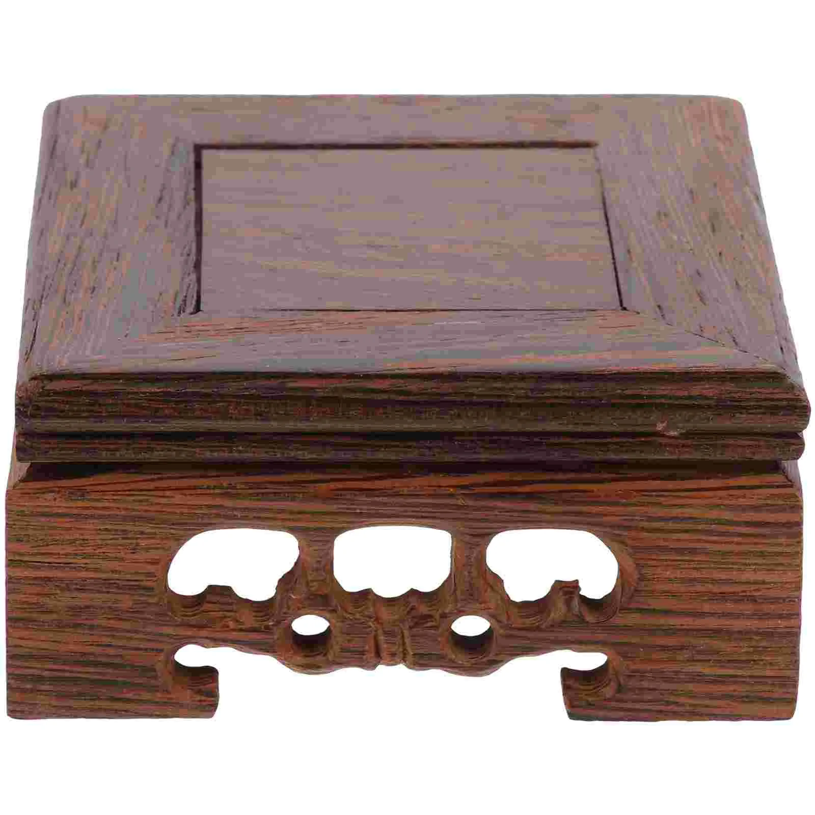 

Base Display Wood Stand Pedestalsquare Oriental Wooden Riser Riserschinese Planter Stands Keepsake Decorative Indoor