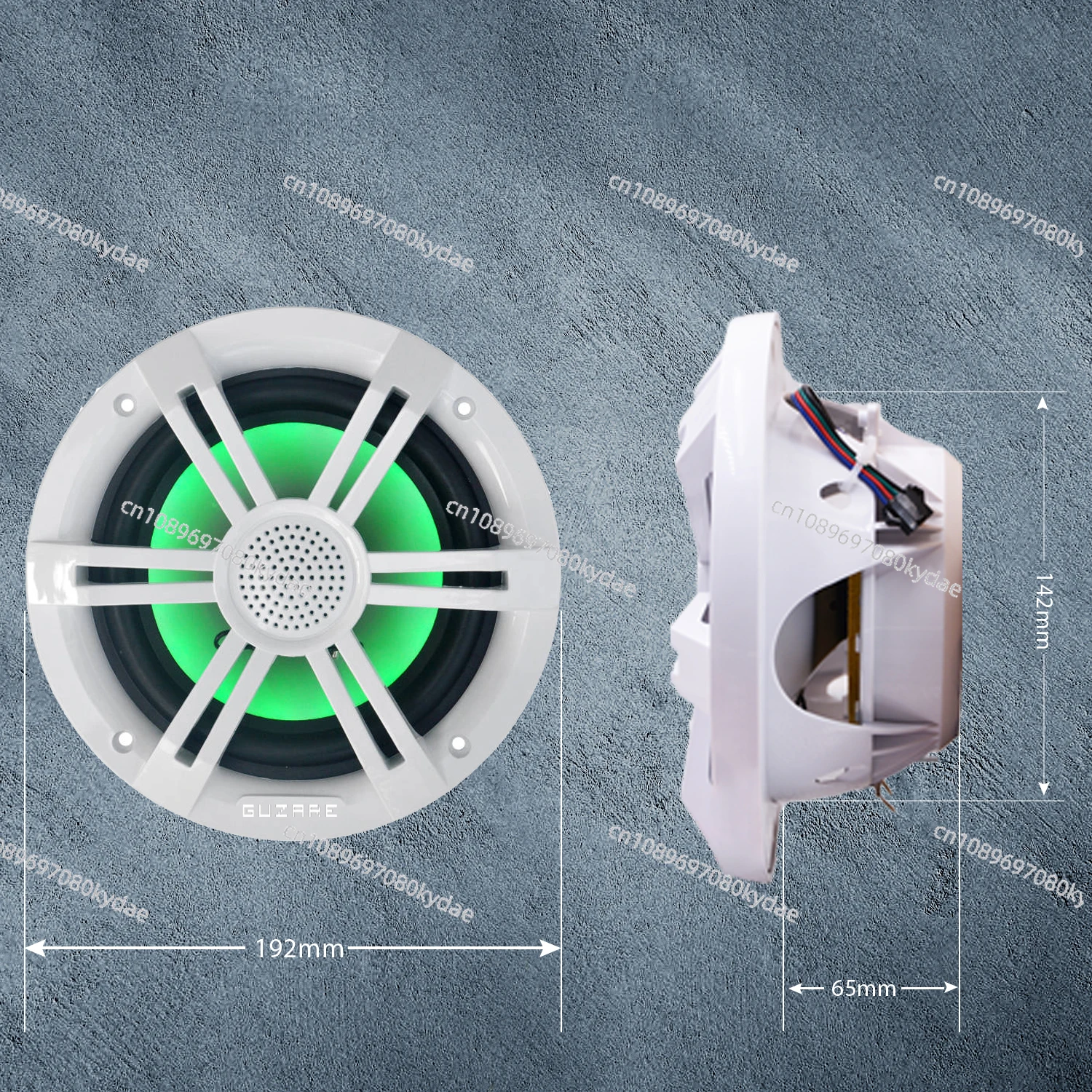 Merts Yacht Водонепроницаемый модифицированный 6 5-дюймовый динамик RGB Автомобиль