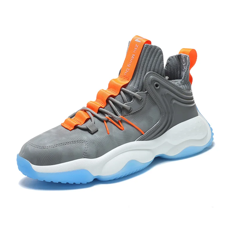 Men's shoes fall winter new non-slip season basketball running dad shoes men's fashion thick sole high top men's casual sneakers