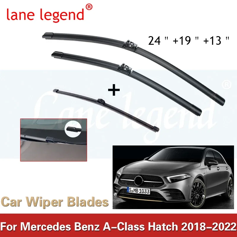 

Передняя Задняя щетка стеклоочистителя для Mercedes Benz A Class W177 2018-2022, лобовое стекло аксессуары для лобового стекла A180 A200 A220 A250 180 2019