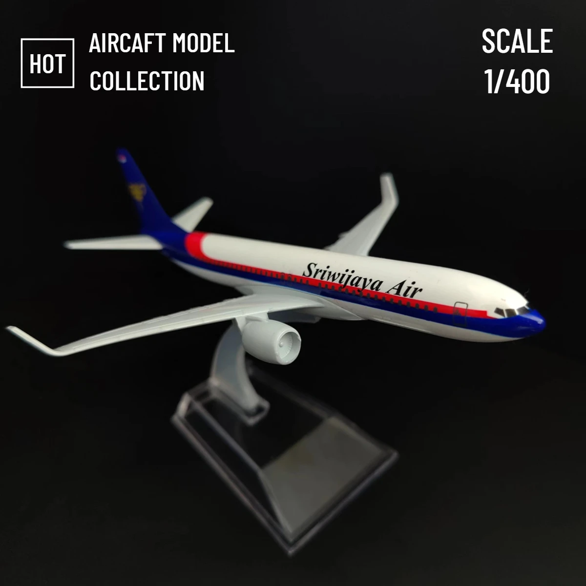 

Scale 1:400 Metal Aircraft Replica 15cm SRIWIJAYA Indonesia B737 Airline Boeing Airbus Airplane Model Miniature Gift for Boys