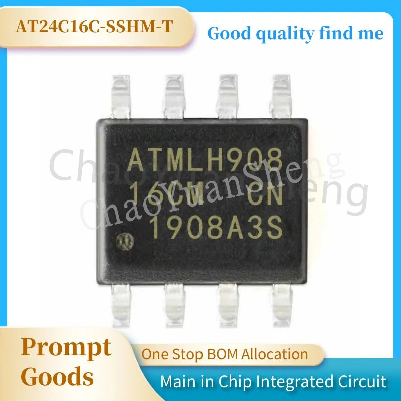 1 шт. Новый и оригинальный 16 см AT24C16 SOP8 64-кбит EEPROM AT24C16C-SSHM-T